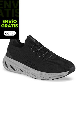 Tenis Para Caminar Sefican Negro Croydon Para Hombre Croydon