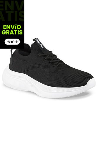 Tenis Para Caminar Sonivo Negro-Blanco Croydon Para Hombre Croydon