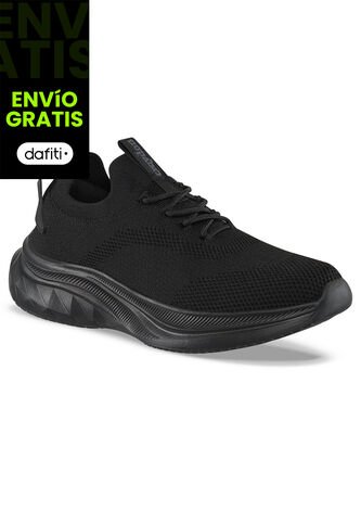 Tenis Para Caminar Sonivo Negro-Negro Croydon Para Hombre Croydon