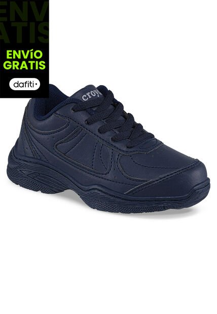Tenis Colegial 10 New Azul Para Niño Y Niña Croydon