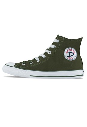 Botas Casuales Discovery Alto Verde Oliva Croydon Para Hombre Y Mujer