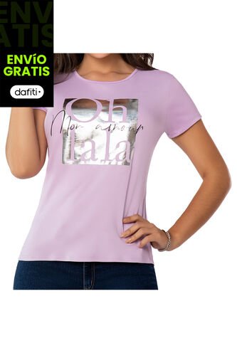 Camiseta Anay Lila Para Mujer Croydon Croydon