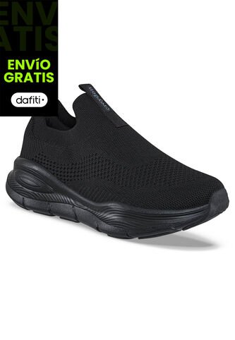 Tenis Para Caminar Xosh Negro-Negro Croydon Para Mujer Croydon