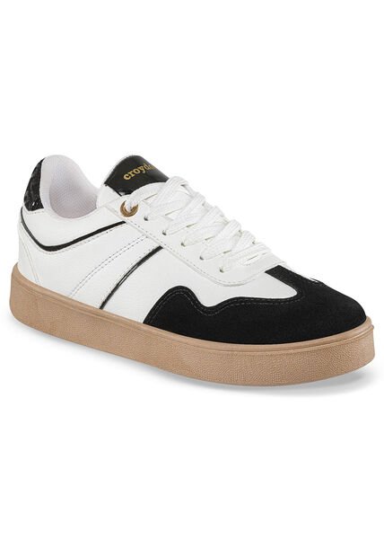 Tenis Urbanos Myranda Blanco-Negro Croydon Para Mujer