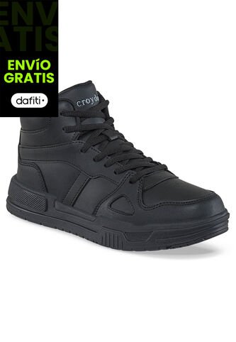 Tenis Colegio Tolox C Negro Croydon Para Niño Y Niña Croydon