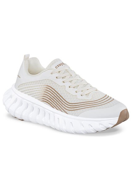 Tenis Running Cezod Beige Croydon Para Mujer
