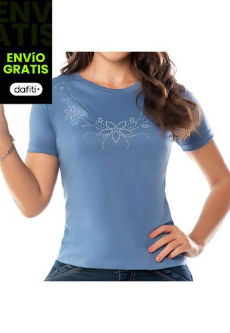 Blusa Amelya Azul Osc Para Mujer Croydon Croydon