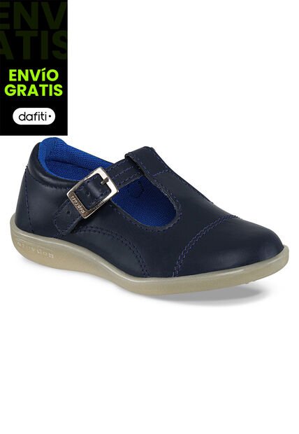 Zapatos Escolares Colegial Videl Azul Para Niña Croydon