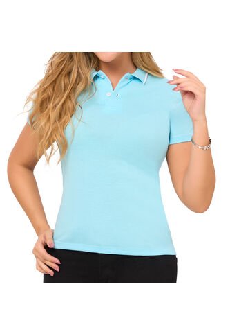 Camiseta Polo Laura Azul Claro Croydon Para Mujer Croydon