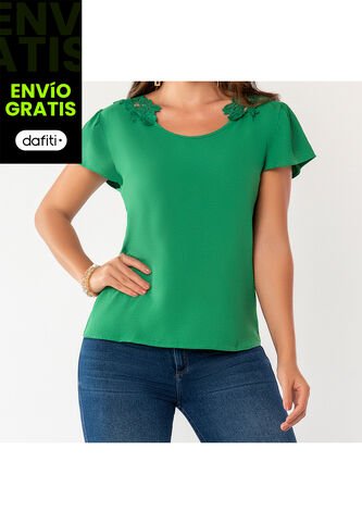 Blusa Aura Verde Para Mujer Croydon Croydon