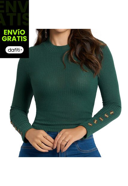 Buzo Ariana Verde Para Mujer Croydon