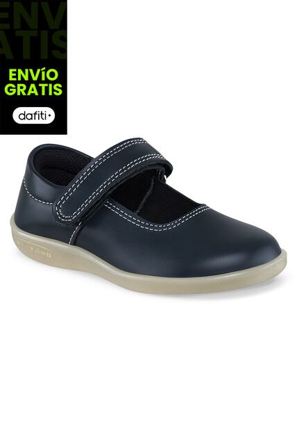Zapatos Escolares Mafalda Azul Para Niña Croydon