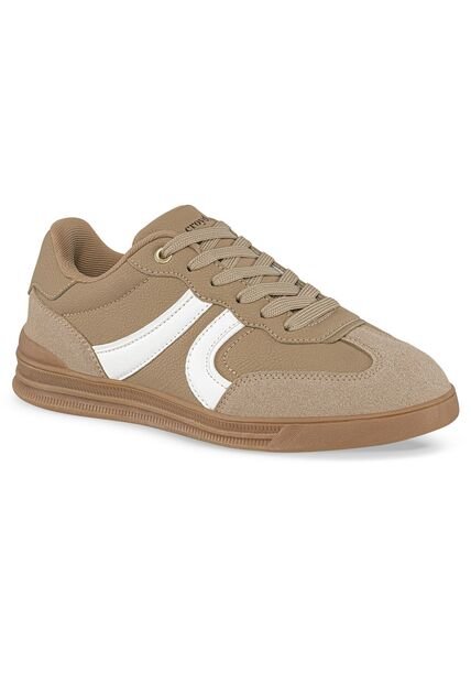 Tenis Sona Beige-Blanco Croydon Para Mujer