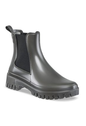 Botines Lluvia Kathie Gris Croydon Para Mujer