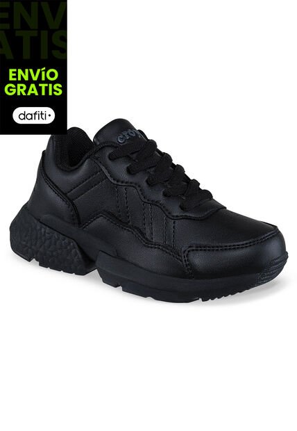 Tenis Escolares Xcoleg C Negro Para Niña Y Niño Croydon