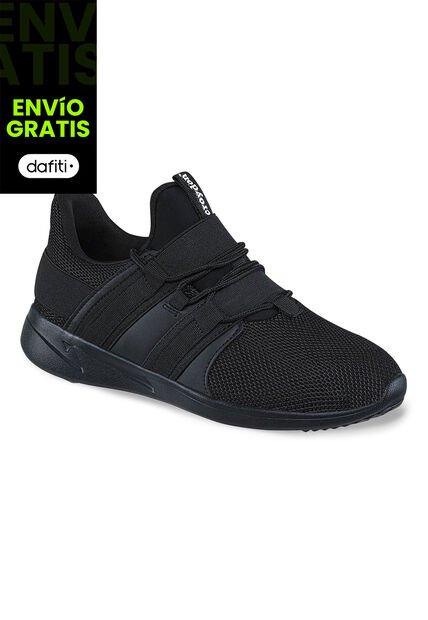 Tenis Escolares Riggi Negro ParaNiña Y Niño Croydon