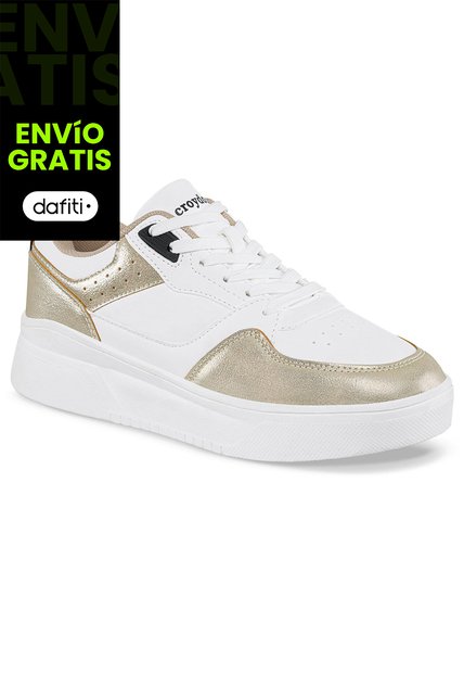 Zapatos Quasa Blanco-Oro Para Mujer Croydon