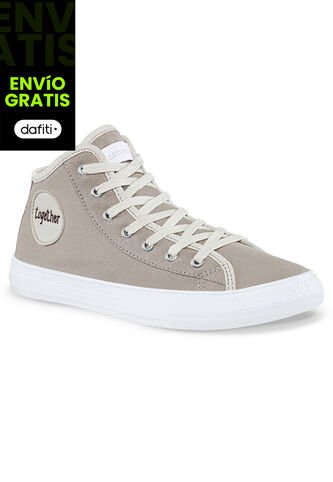 Botines Dorete Alto Beige Para Mujer Croydon Croydon