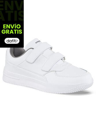 Tenis Colegio Shopir Pro V Blanco-Gris Para Hombre Y Mujer Croydon Croydon
