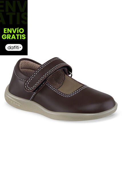 Zapatos Escolares Mafalda Café Para Niña Croydon