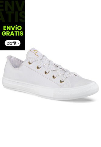Zapatos School Cake Blanco-Blanco Para Mujer Croydon Croydon
