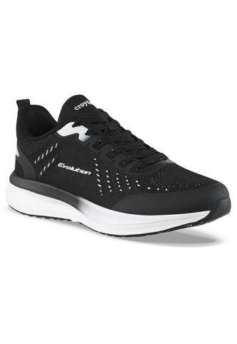 Tenis Running Deno Negro-Blanco Croydon Para Hombre Croydon