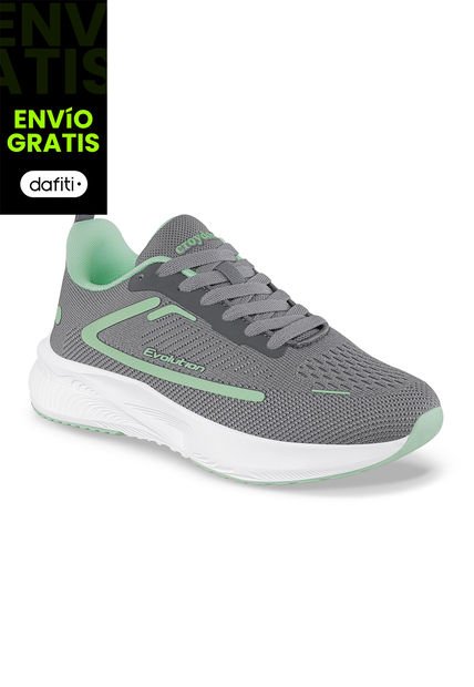 Tenis Running Fuol Gris Para Mujer Croydon