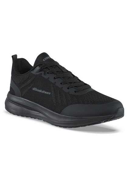 Tenis Running Deno Negro-Negro Croydon Para Hombre