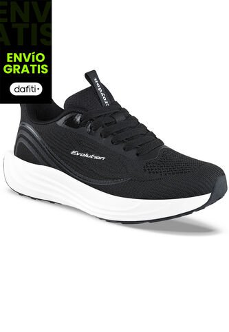 Tenis Running Peko Negro-Blanco Croydon Para Mujer Croydon