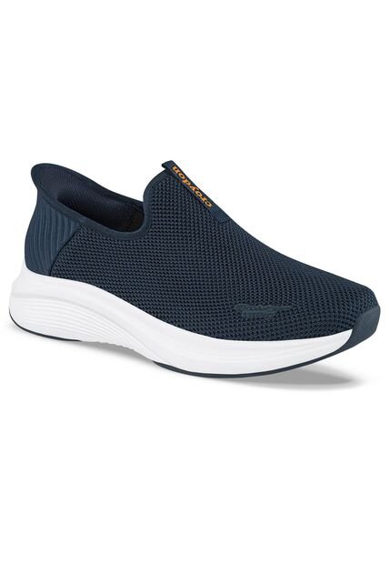 Tenis Para Caminar Temis Azul Croydon Para Hombre