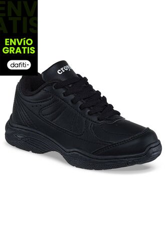 Tenis Colegial 10 New Negro Para Niño Y Niña Croydon Croydon