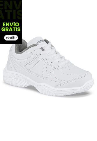 Tenis Colegial 10 New Blanco Para Niño Y Niña Croydon Croydon
