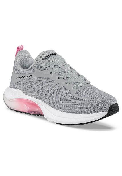 Tenis Running Gelmor Gris-Rosa Para Niña Croydon