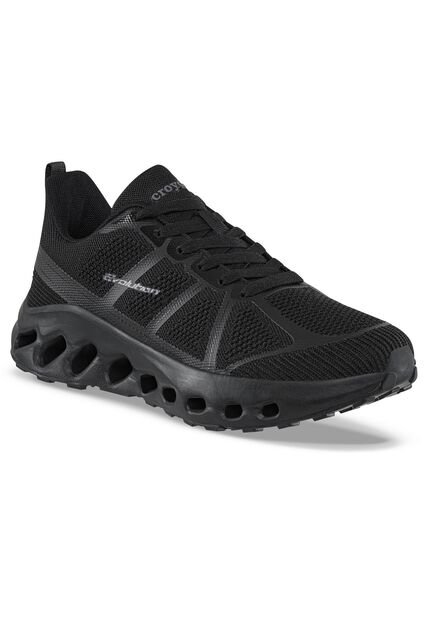 Tenis Running Garyk Negro-Negro Croydon Para Hombre