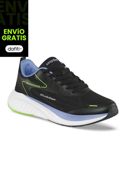 Tenis Running Nictel Negro Para Mujer Croydon
