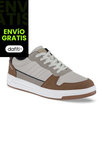 Tenis Casuales Titus Beige-Café Croydon Para Hombre Croydon