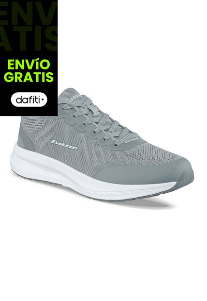 Tenis Running Deno Gris Croydon Para Hombre