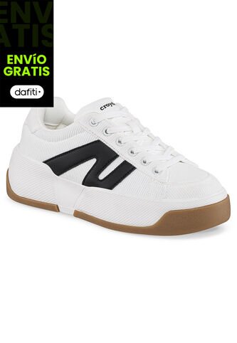Tenis Quitil Blanco-Negro Croydon Para Mujer Croydon
