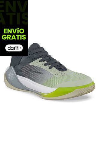 Tenis Basketball Qibar Gris-Verde Croydon Para Hombre Croydon