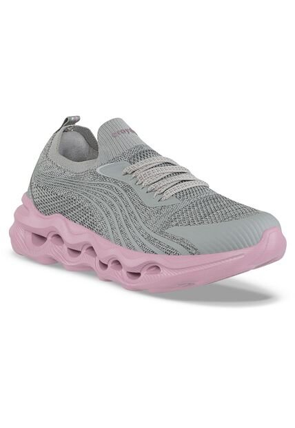 Tenis Para Caminar Nami Gris Croydon Para Mujer