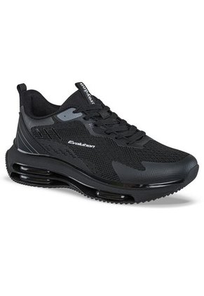 Tenis Running Yemel Negro-Negro Croydon Para Hombre