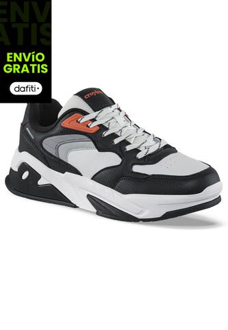 Tenis Urbanos Doter Negro-Blanco Croydon Para Hombre Croydon