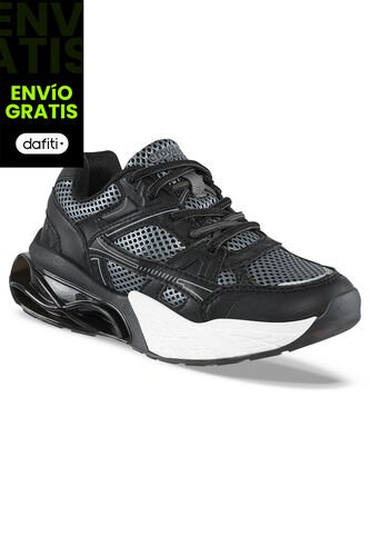 Tenis Urbanos Delzar Negro Croydon Para Niño Croydon