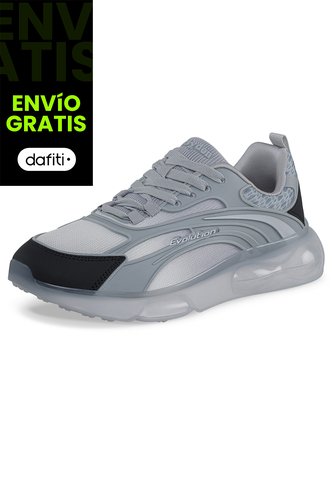 Tenis Running Bazef Gris Croydon Para Hombre Croydon