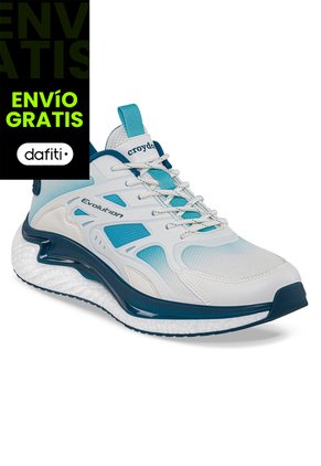 Tenis Running Mufos Blanco-Azul Croydon Para Hombre