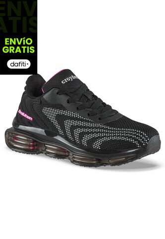 Tenis Running Ulorix Negro-Fucsia Croydon Para Niña Croydon