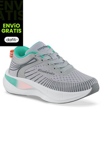 Tenis Running Xodili Gris Croydon Para Niña Croydon