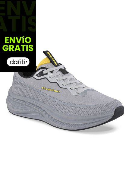 Tenis Running Qijoy Gris Croydon Para Hombre