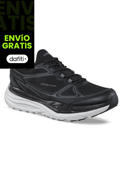 Tenis Running Meman Negro Croydon Para Hombre