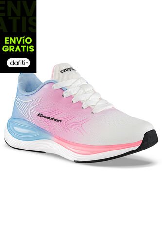 Tenis Running Onder Blanco-Rosa Croydon Para Niña Croydon